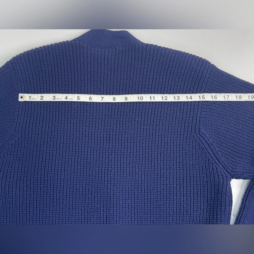 100% Merino Wool Vintage Liz Knit School Sweater Cardigan Womens Small Petite
